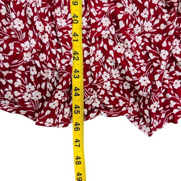 Reformation Floral Red Midi Dress NEW - Picture 8 of 9